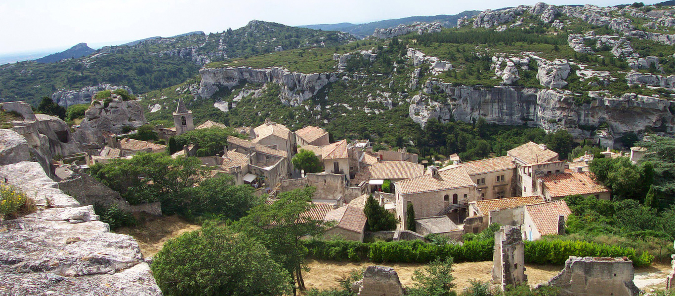 Felsen bei der Festung Les Beaux de Provence